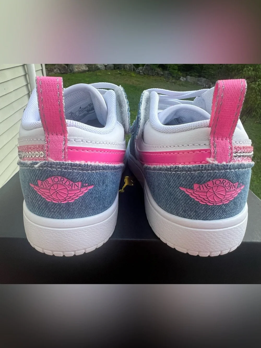 Kids 3Y (UK 2.5) Jordan 1 Low ALT SE Denim Sequin (PS)
